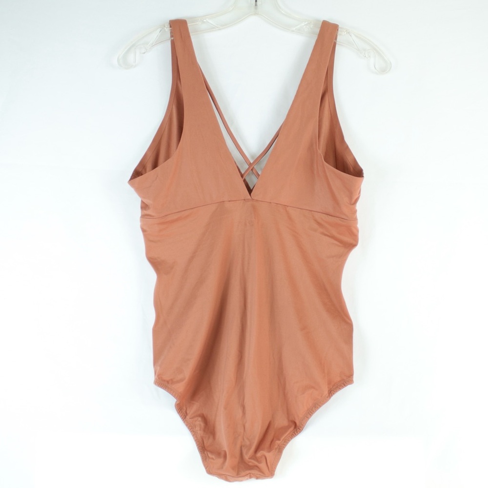 Aerie Bronze Tan Sunnie Bodysuit Womens Size L